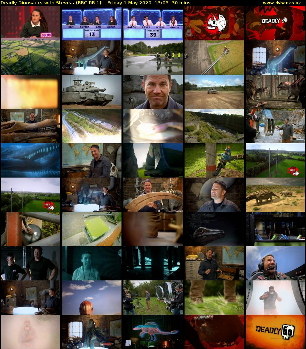 Deadly Dinosaurs with Steve... (BBC RB 1) Friday 1 May 2020 13:05 - 13:35