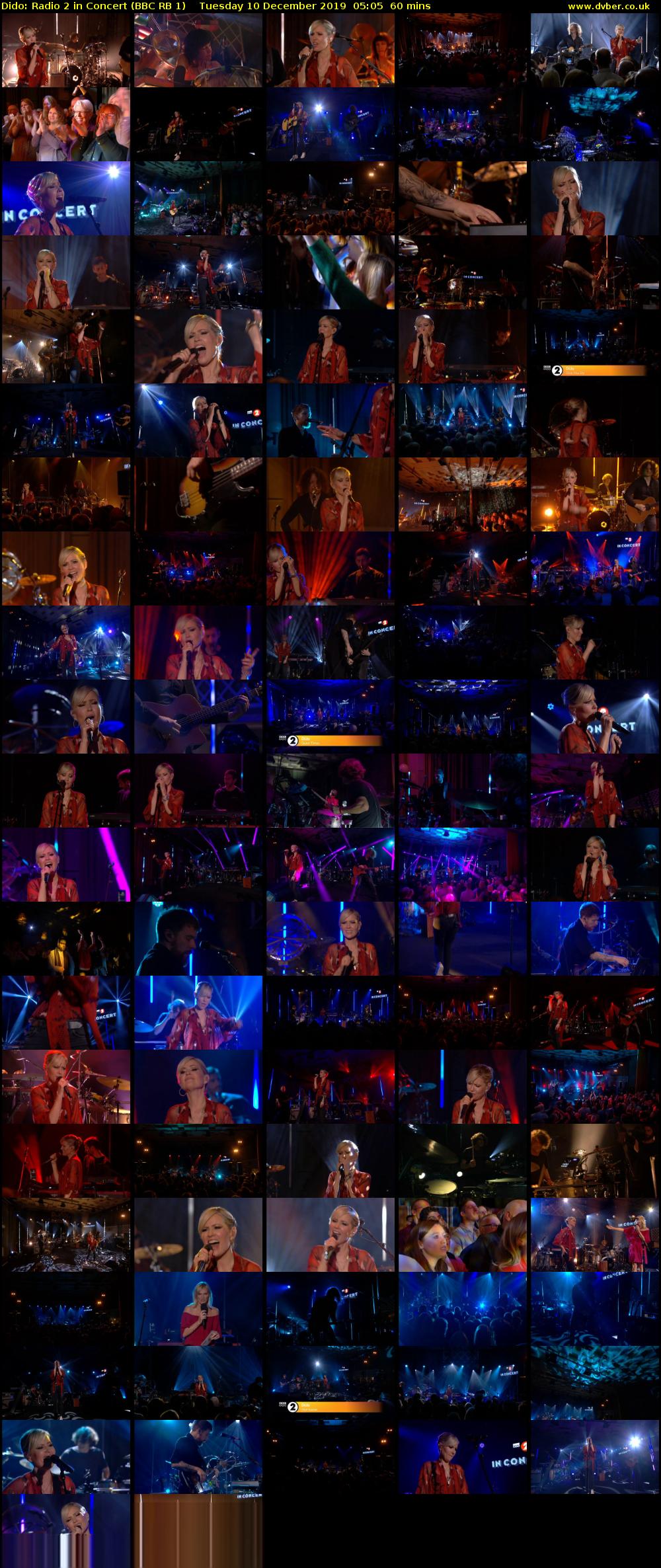 Dido: Radio 2 in Concert (BBC RB 1) Tuesday 10 December 2019 05:05 - 06:05