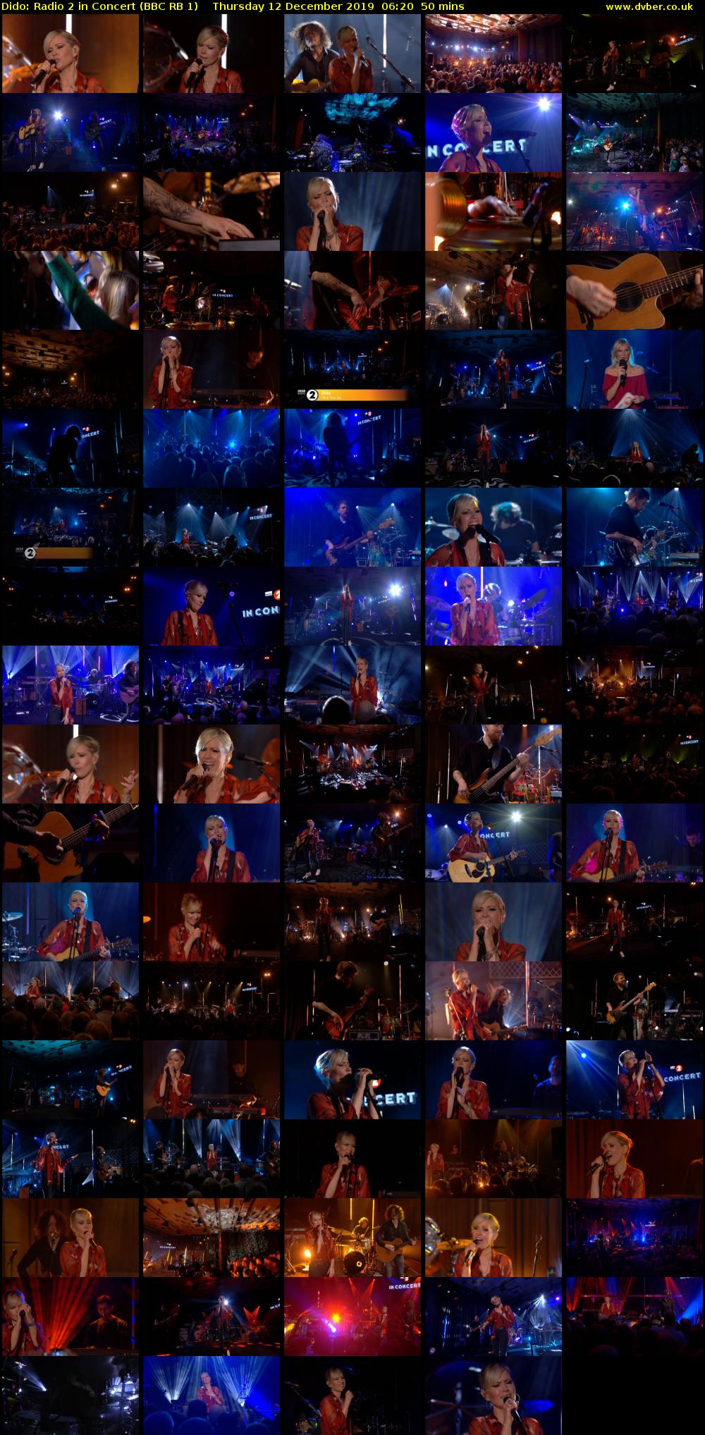 Dido: Radio 2 in Concert (BBC RB 1) Thursday 12 December 2019 06:20 - 07:10