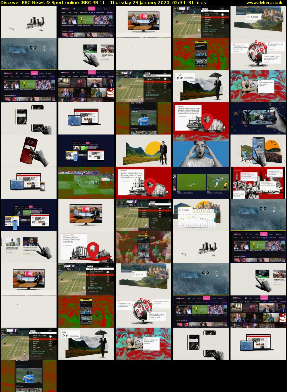 Discover BBC News & Sport online (BBC RB 1) Thursday 23 January 2020 02:34 - 03:05