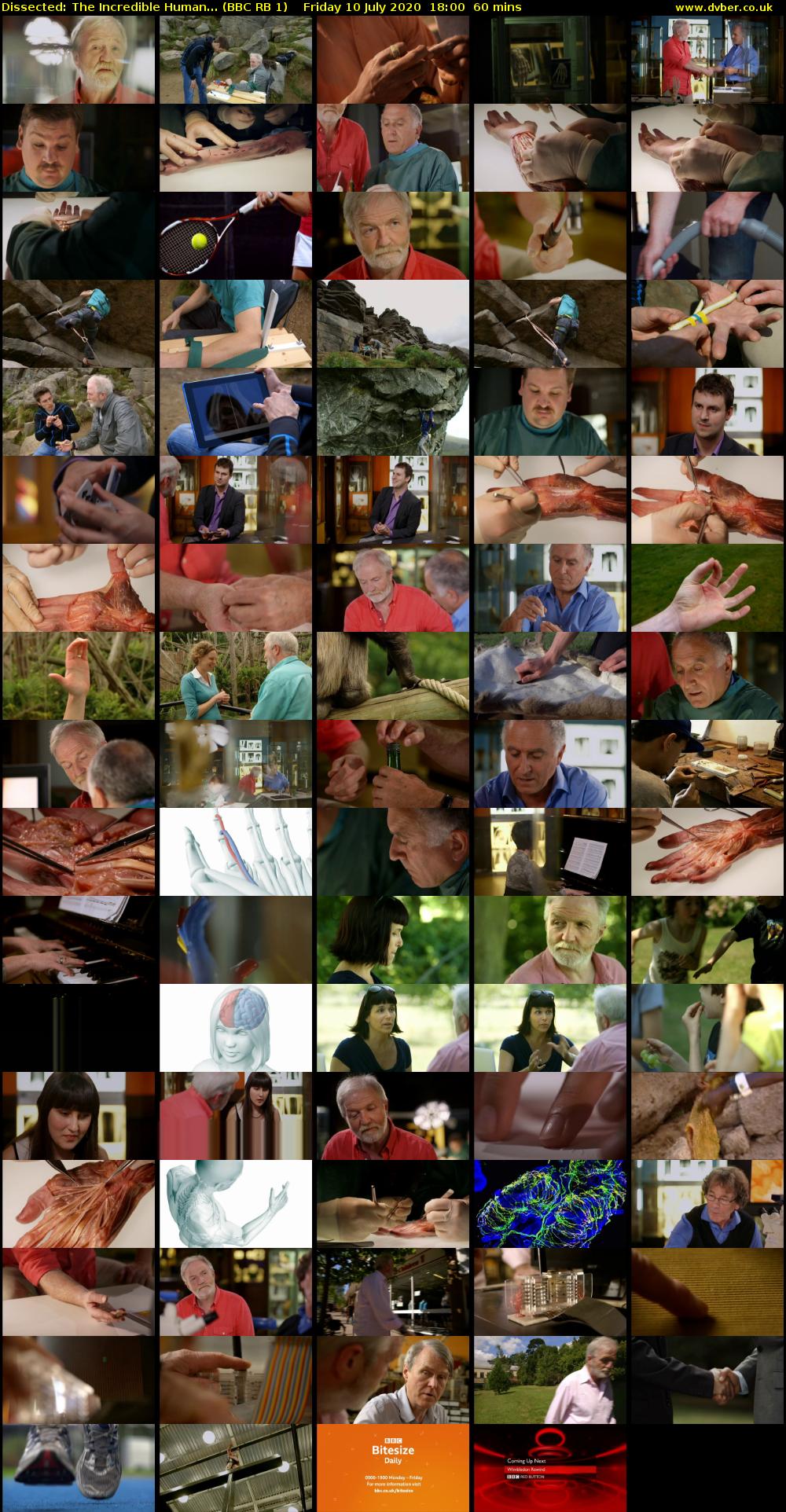 Dissected: The Incredible Human... (BBC RB 1) Friday 10 July 2020 18:00 - 19:00
