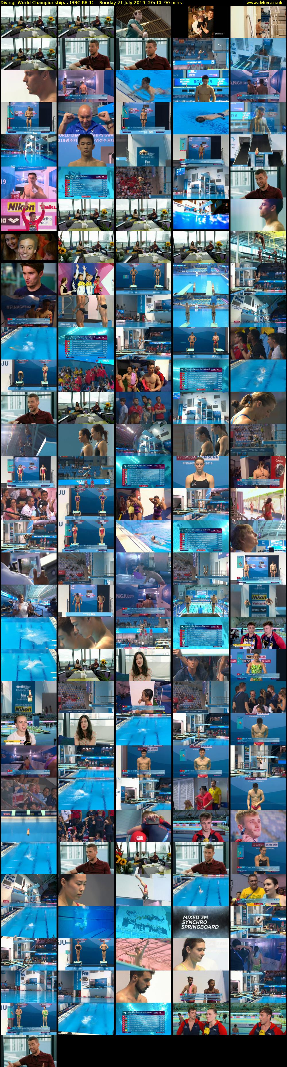 Diving: World Championship... (BBC RB 1) Sunday 21 July 2019 20:40 - 22:10