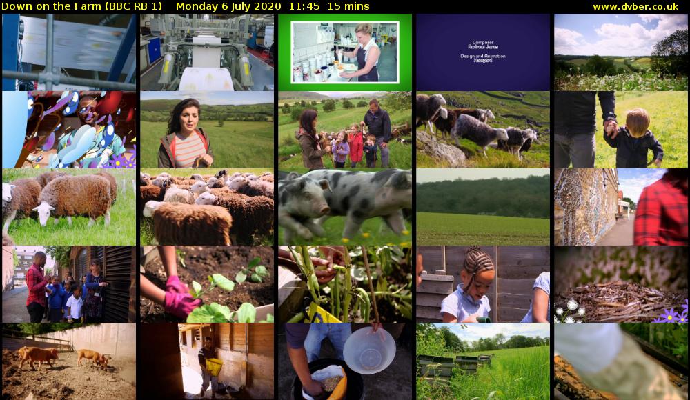 Down on the Farm (BBC RB 1) Monday 6 July 2020 11:45 - 12:00