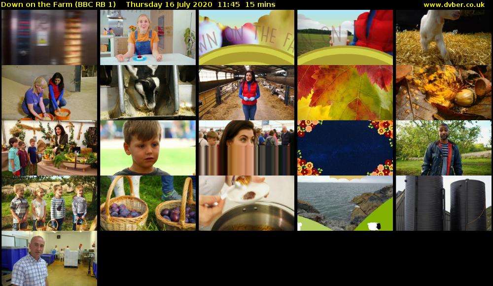 Down on the Farm (BBC RB 1) Thursday 16 July 2020 11:45 - 12:00