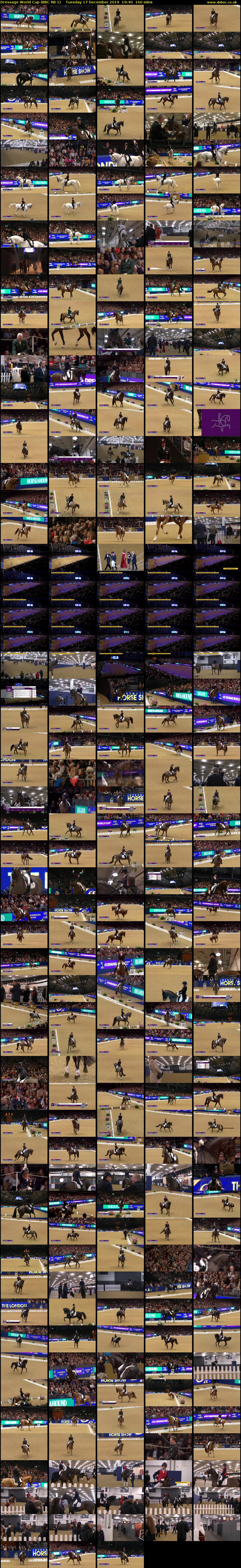 Dressage World Cup (BBC RB 1) Tuesday 17 December 2019 19:40 - 22:20