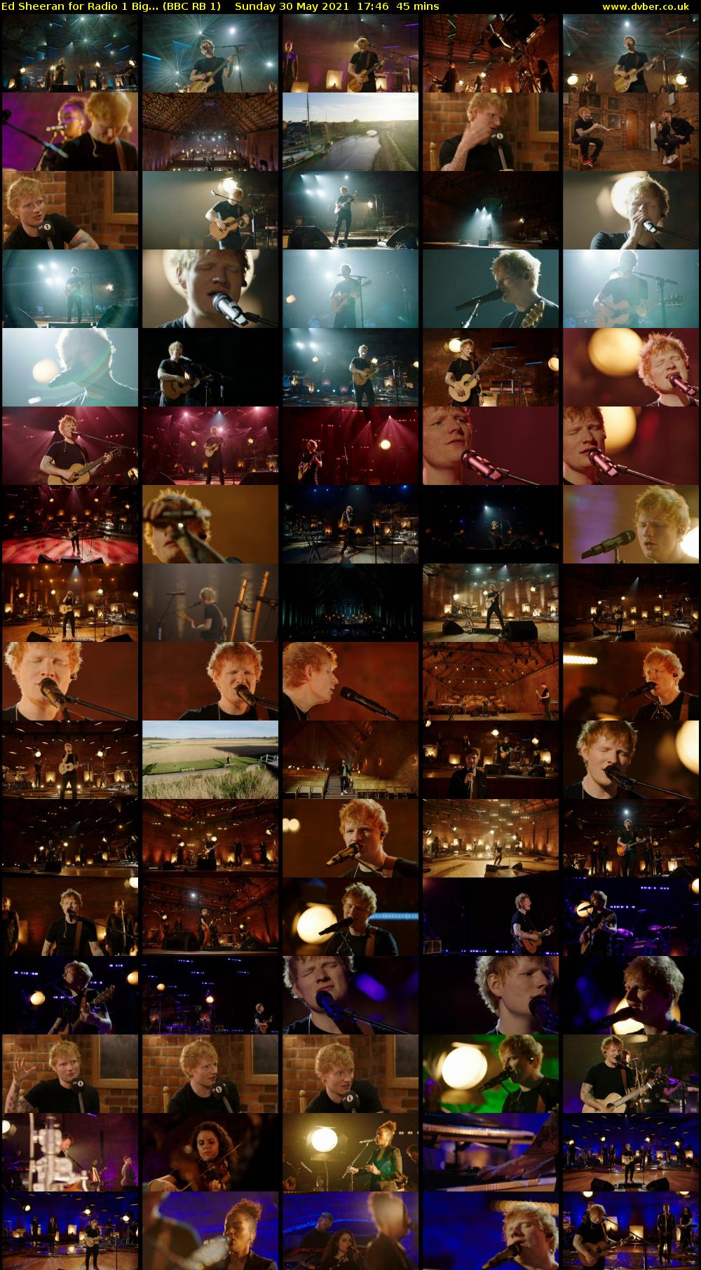Ed Sheeran for Radio 1 Big... (BBC RB 1) Sunday 30 May 2021 17:46 - 18:31