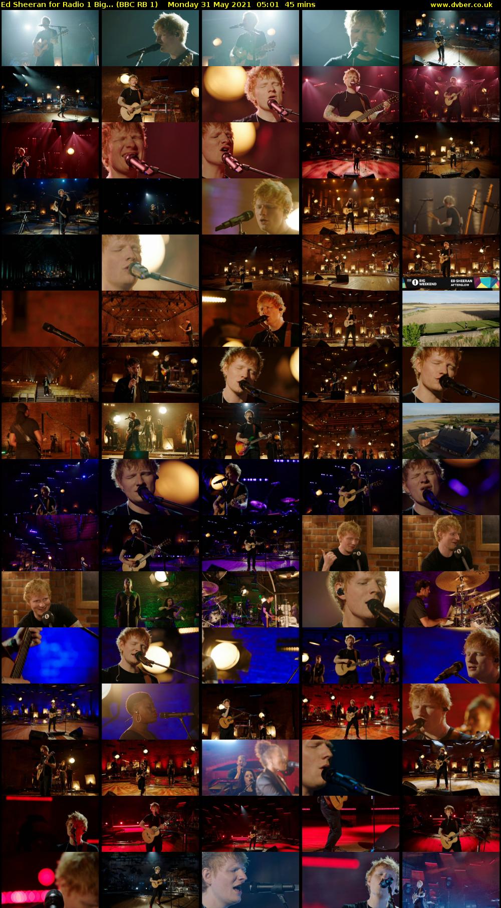 Ed Sheeran for Radio 1 Big... (BBC RB 1) Monday 31 May 2021 05:01 - 05:46