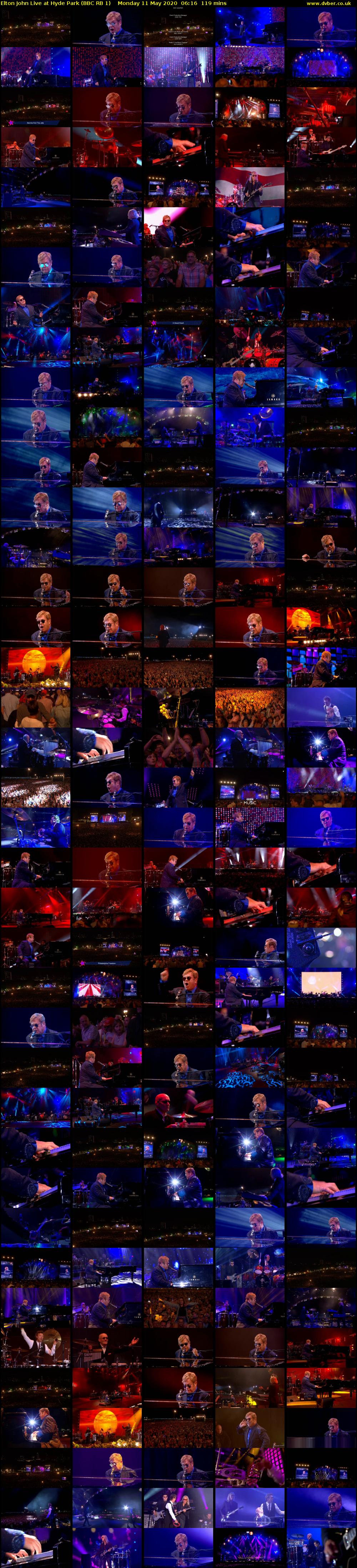 Elton John Live at Hyde Park (BBC RB 1) Monday 11 May 2020 06:16 - 08:15