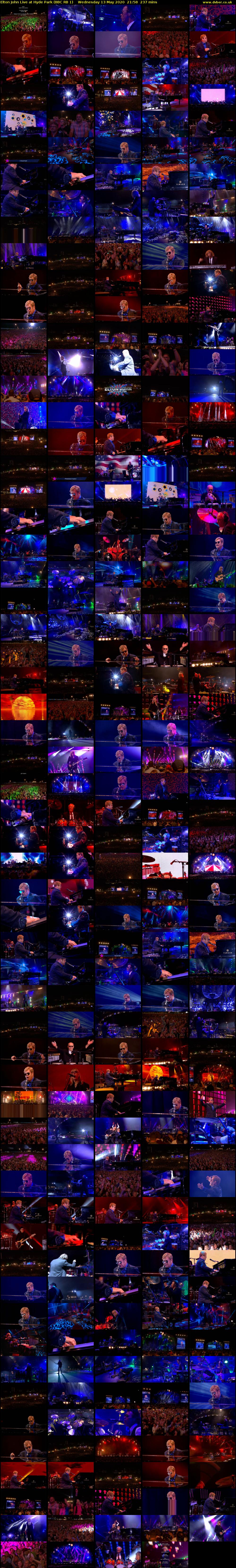 Elton John Live at Hyde Park (BBC RB 1) Wednesday 13 May 2020 21:58 - 01:55