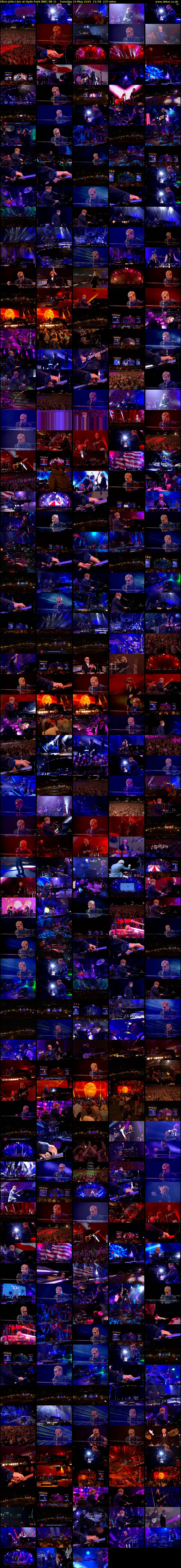 Elton John Live at Hyde Park (BBC RB 1) Tuesday 19 May 2020 21:58 - 01:55