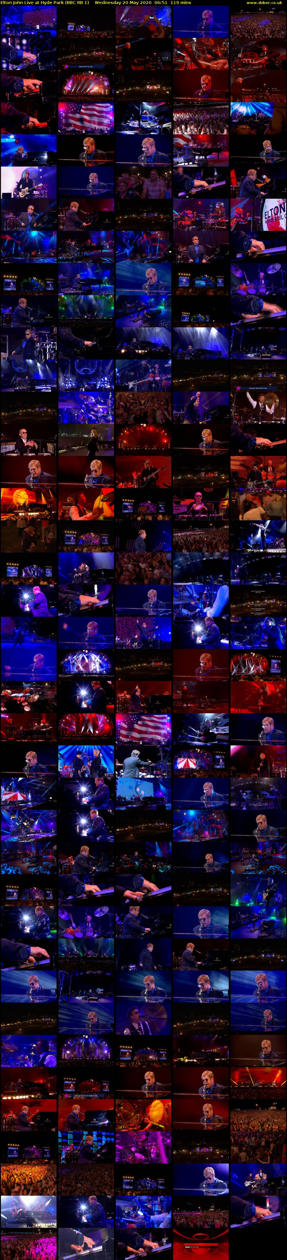 Elton John Live at Hyde Park (BBC RB 1) Wednesday 20 May 2020 06:51 - 08:50