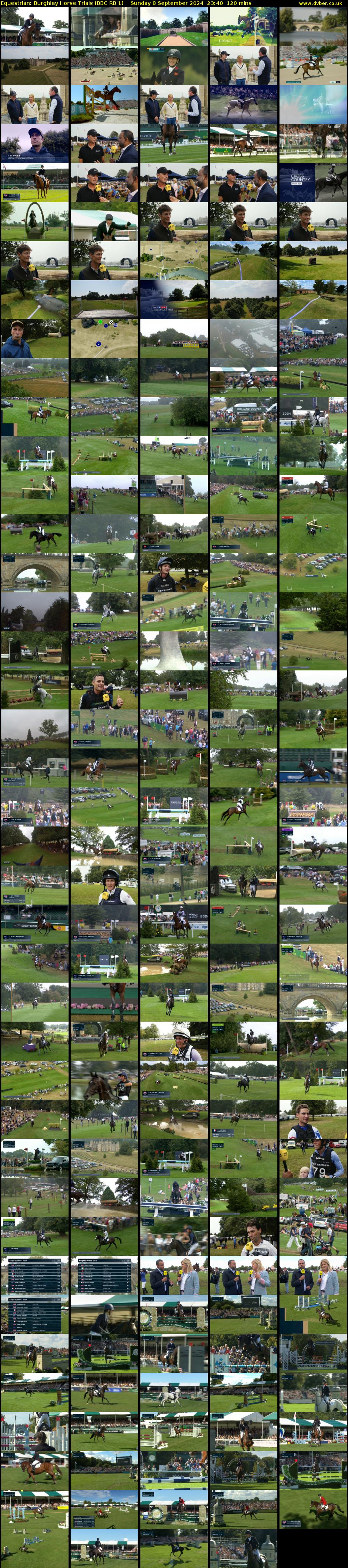 Equestrian: Burghley Horse Trials (BBC RB 1) Sunday 8 September 2024 23:40 - 01:40