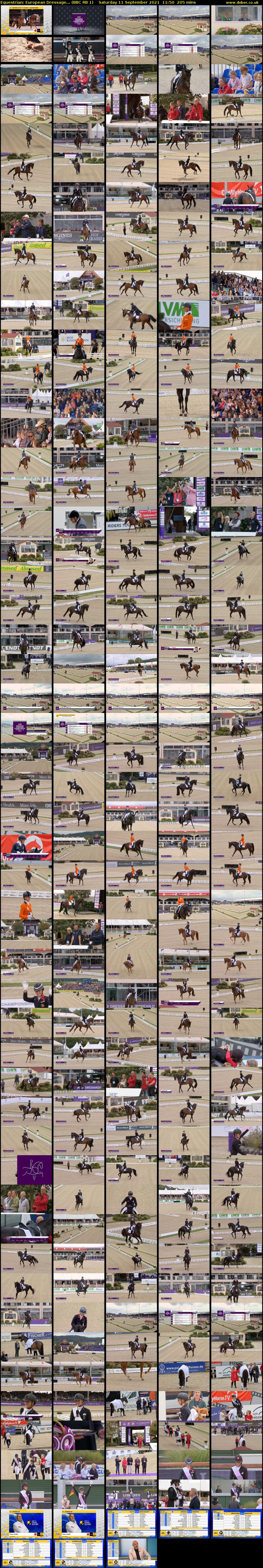 Equestrian: European Dressage... (BBC RB 1) Saturday 11 September 2021 11:50 - 15:15