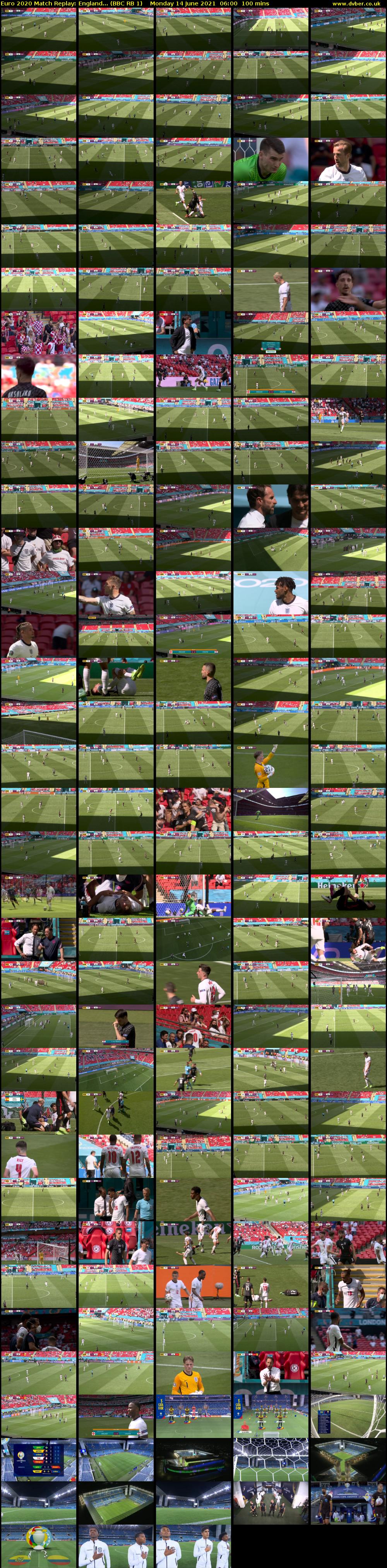 Euro 2020 Match Replay: England... (BBC RB 1) Monday 14 June 2021 06:00 - 07:40