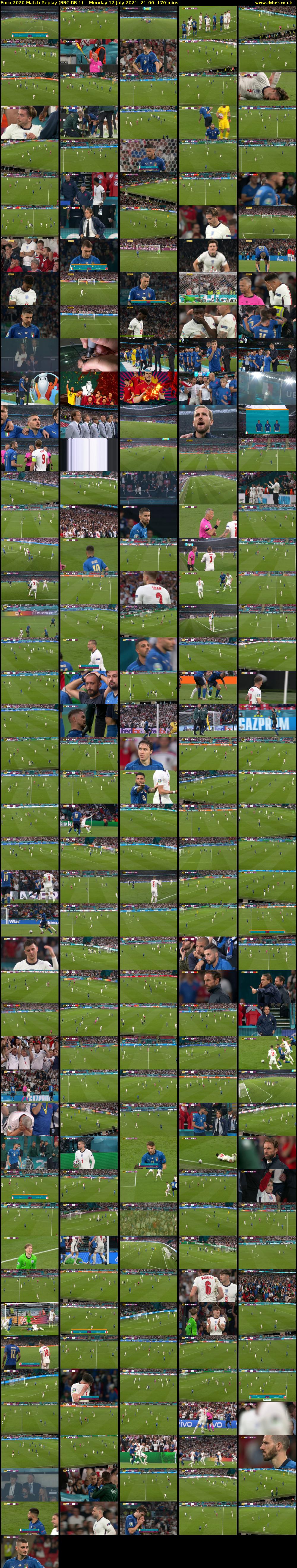 Euro 2020 Match Replay (BBC RB 1) Monday 12 July 2021 21:00 - 23:50