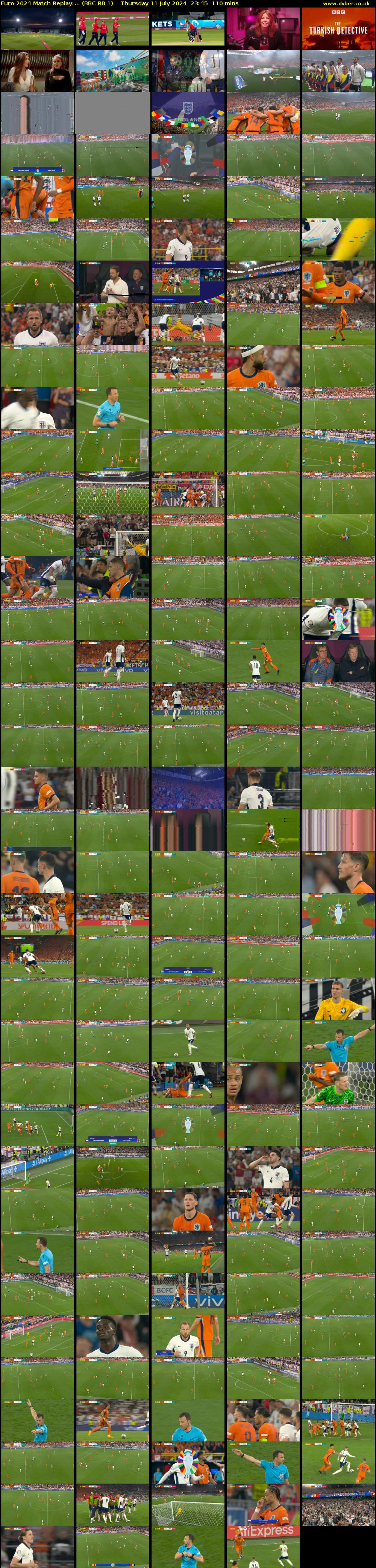 Euro 2024 Match Replay:... (BBC RB 1) Thursday 11 July 2024 23:45 - 01:35