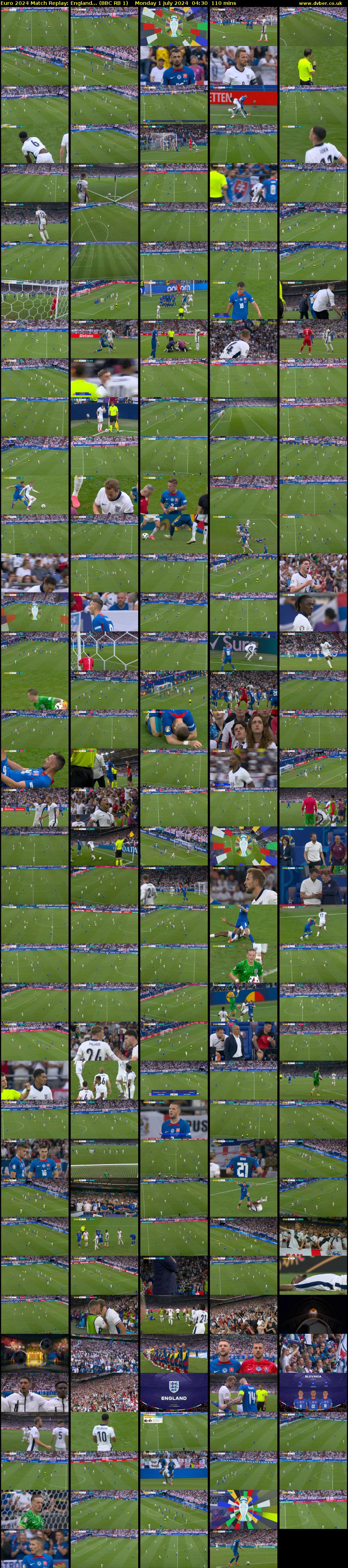 Euro 2024 Match Replay: England... (BBC RB 1) Monday 1 July 2024 04:30 - 06:20