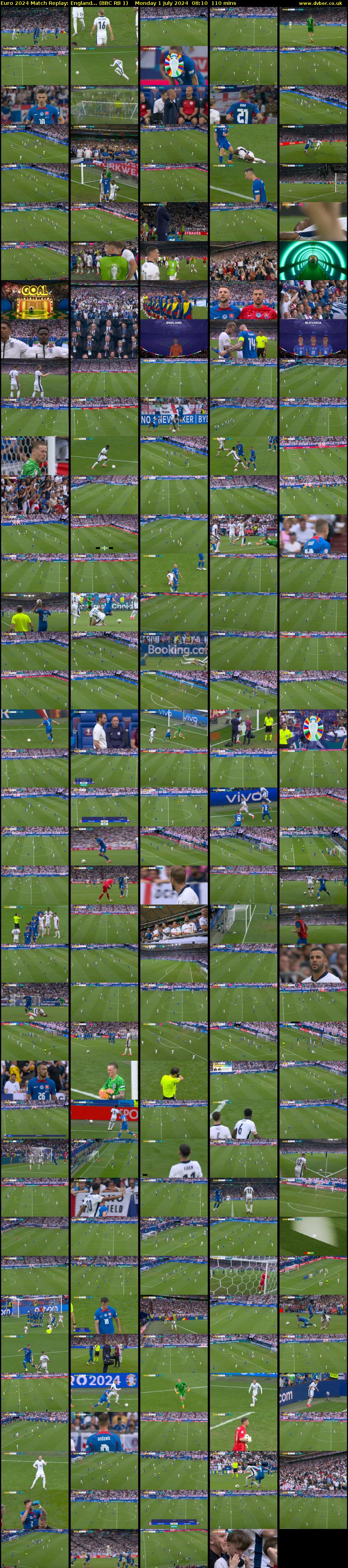 Euro 2024 Match Replay: England... (BBC RB 1) Monday 1 July 2024 08:10 - 10:00