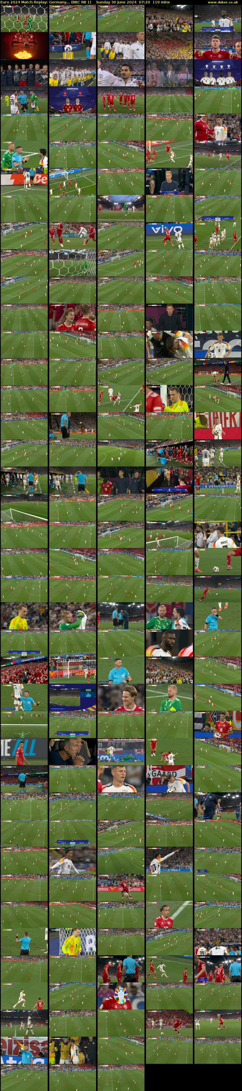 Euro 2024 Match Replay: Germany... (BBC RB 1) Sunday 30 June 2024 07:20 - 09:10