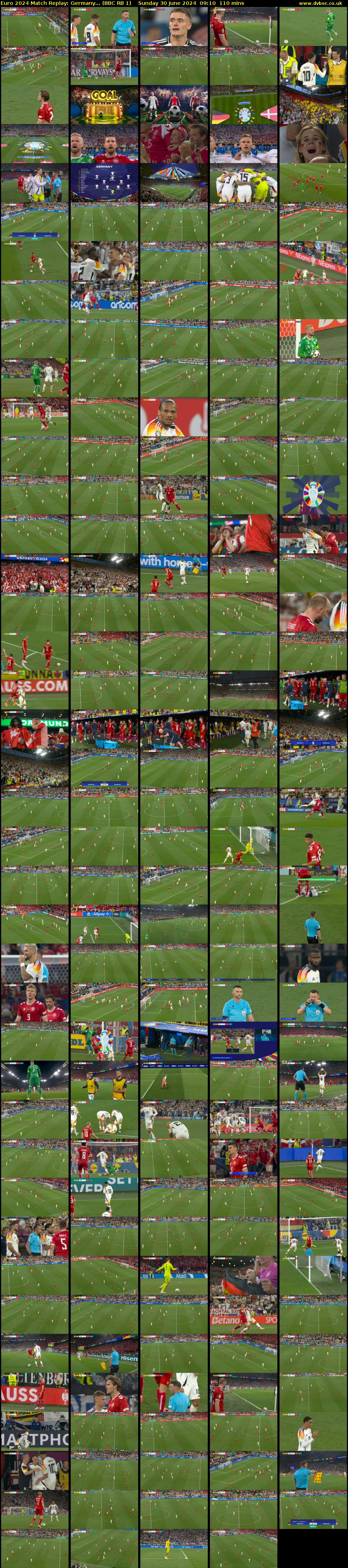 Euro 2024 Match Replay: Germany... (BBC RB 1) Sunday 30 June 2024 09:10 - 11:00