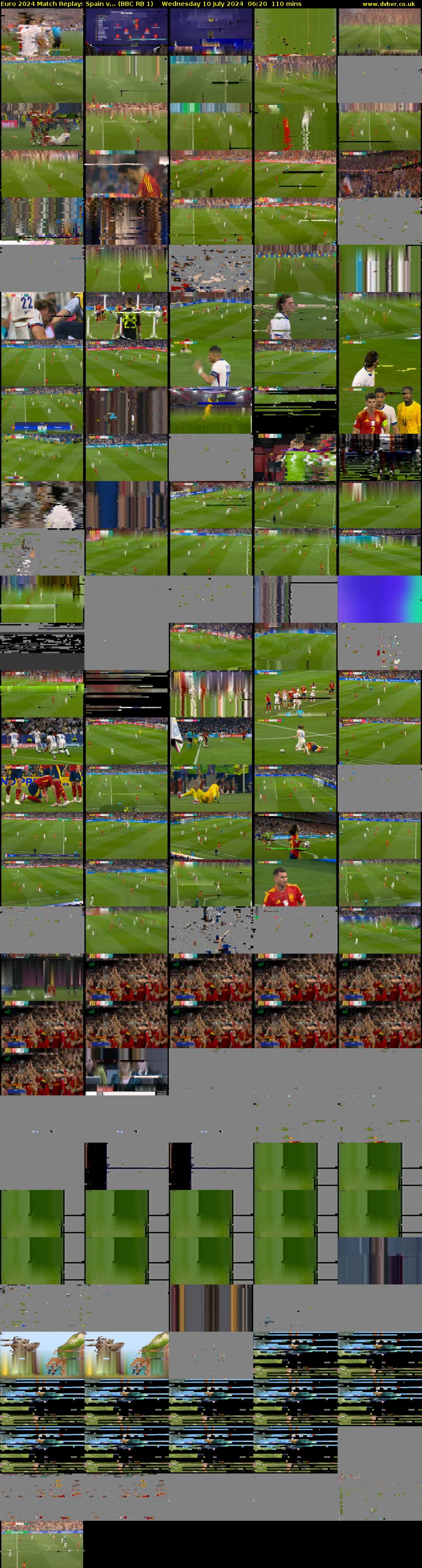 Euro 2024 Match Replay: Spain v... (BBC RB 1) Wednesday 10 July 2024 06:20 - 08:10