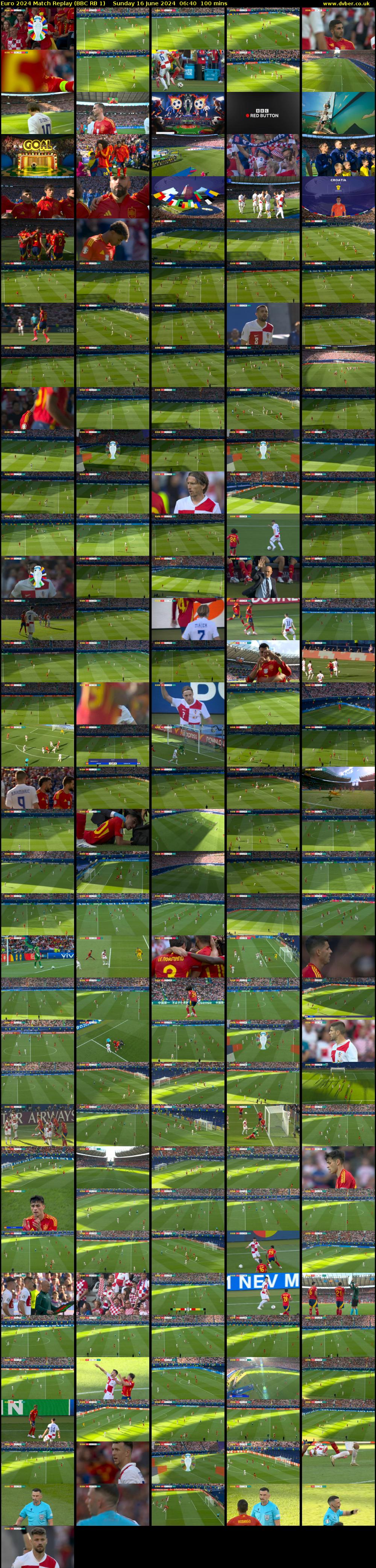Euro 2024 Match Replay (BBC RB 1) Sunday 16 June 2024 06:40 - 08:20
