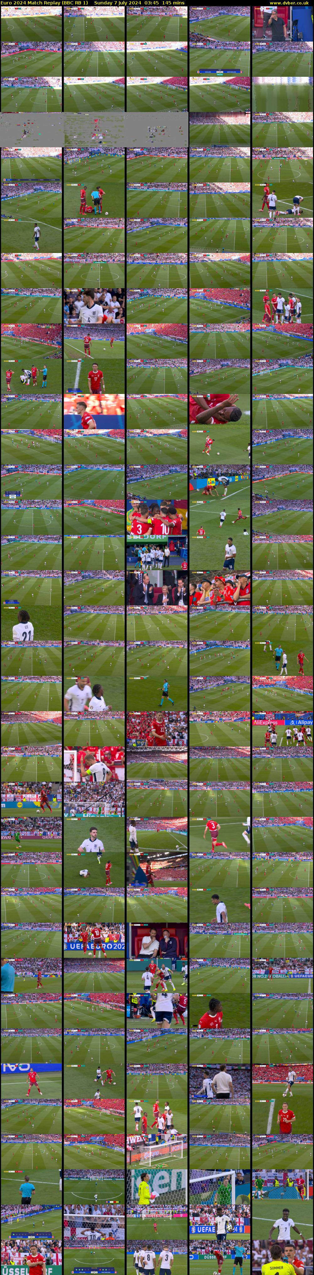 Euro 2024 Match Replay (BBC RB 1) Sunday 7 July 2024 03:45 - 06:10