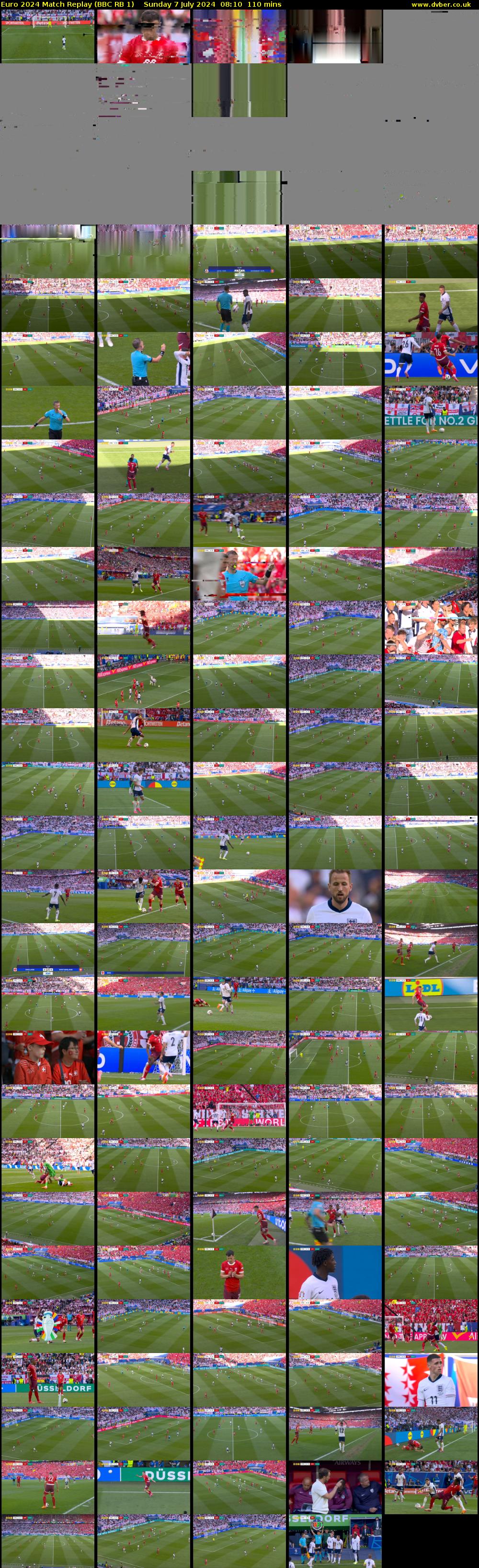 Euro 2024 Match Replay (BBC RB 1) Sunday 7 July 2024 08:10 - 10:00