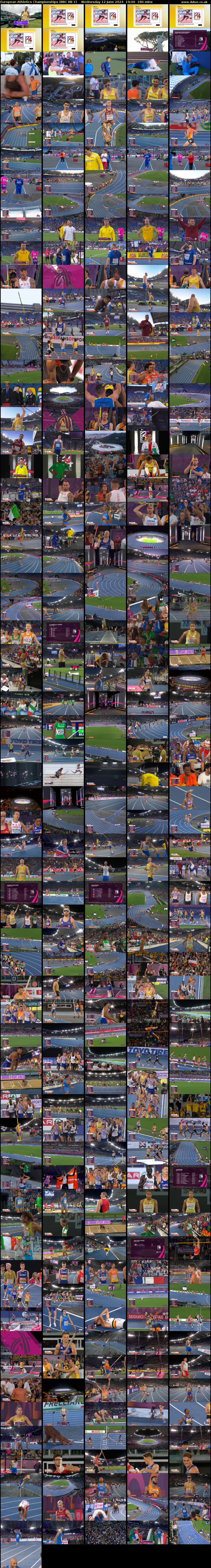 European Athletics Championships (BBC RB 1) Wednesday 12 June 2024 19:00 - 22:00