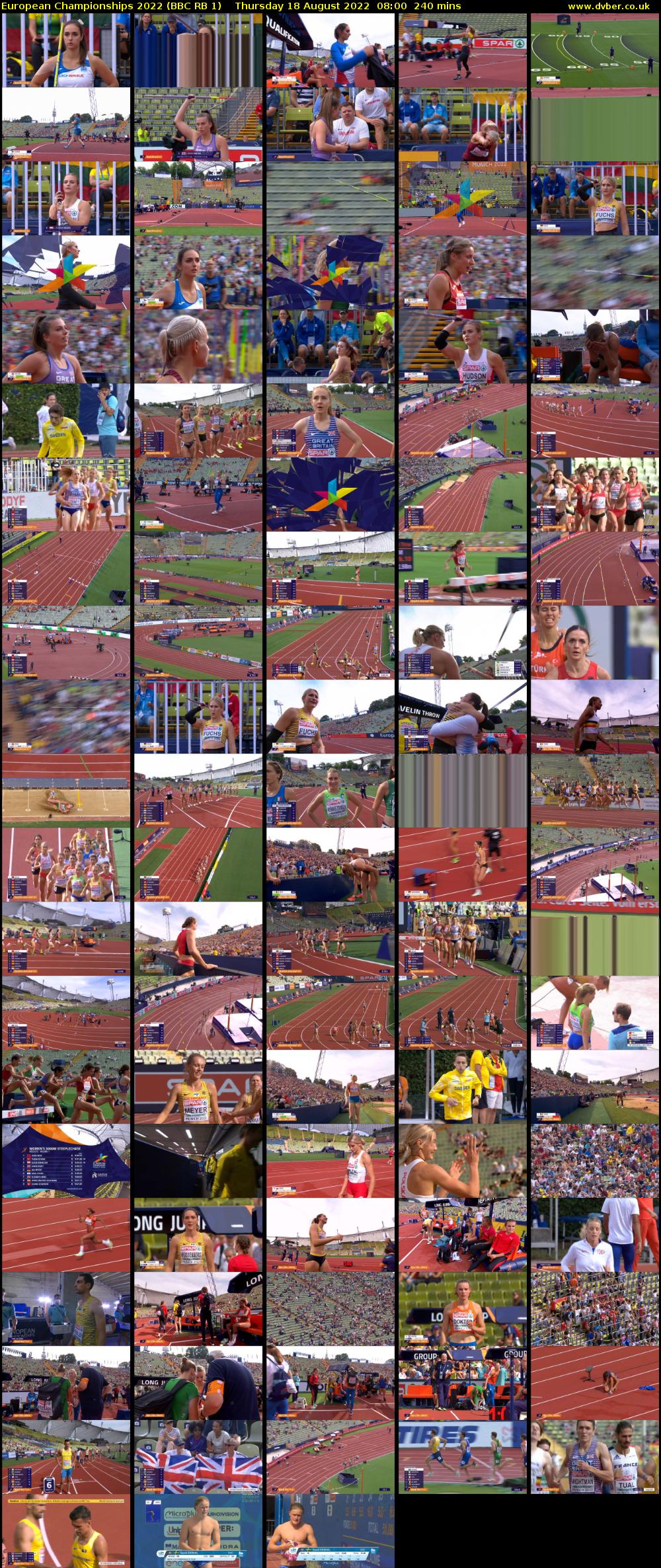 European Championships 2022 (BBC RB 1) Thursday 18 August 2022 08:00 - 12:00