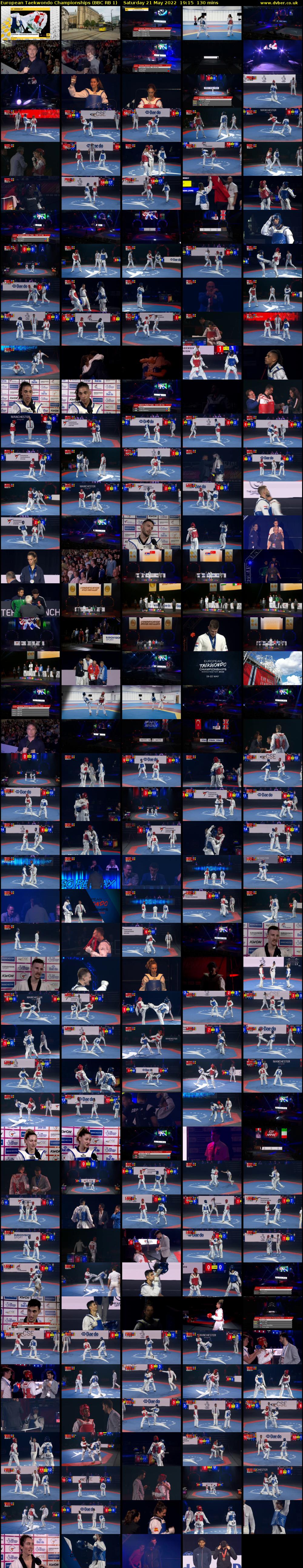 European Taekwondo Championships (BBC RB 1) Saturday 21 May 2022 19:15 - 21:25