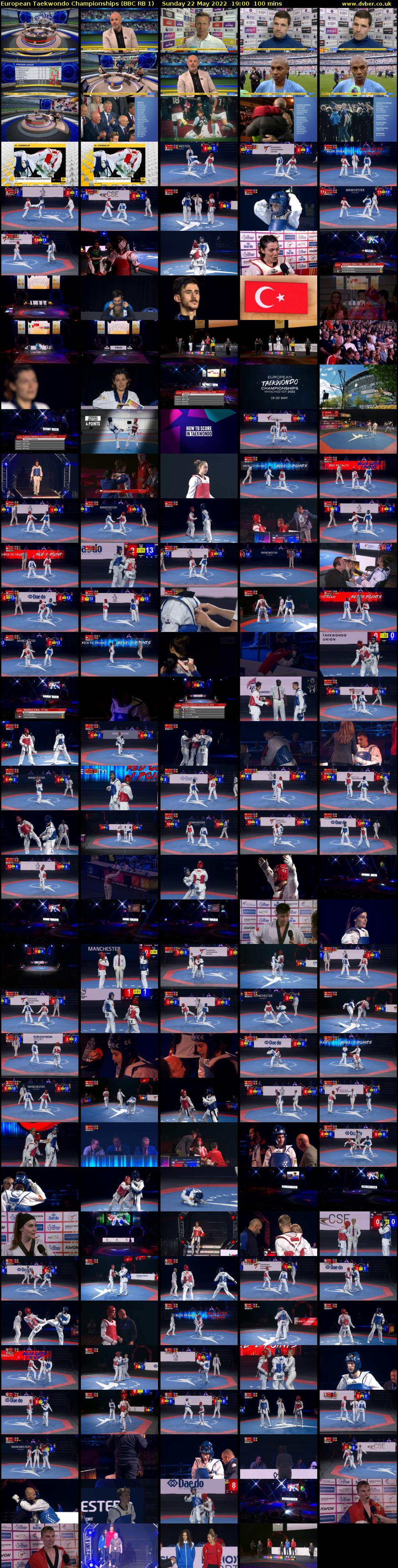 European Taekwondo Championships (BBC RB 1) Sunday 22 May 2022 19:00 - 20:40