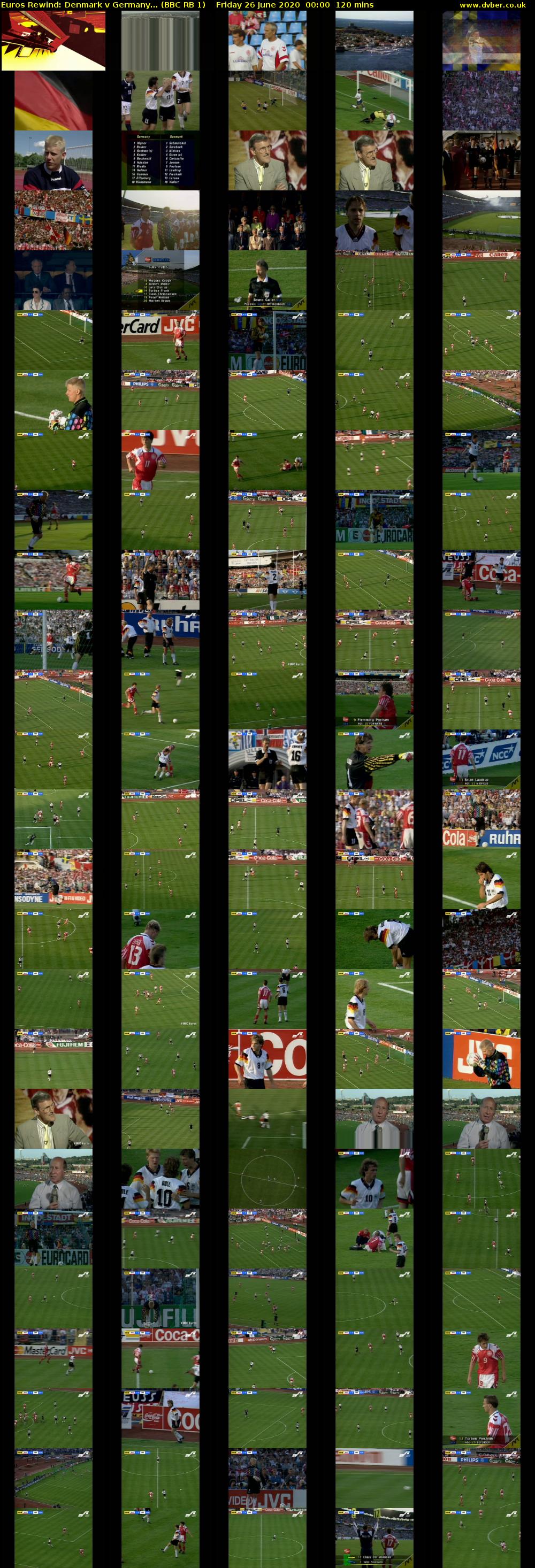 Euros Rewind: Denmark v Germany... (BBC RB 1) Friday 26 June 2020 00:00 - 02:00