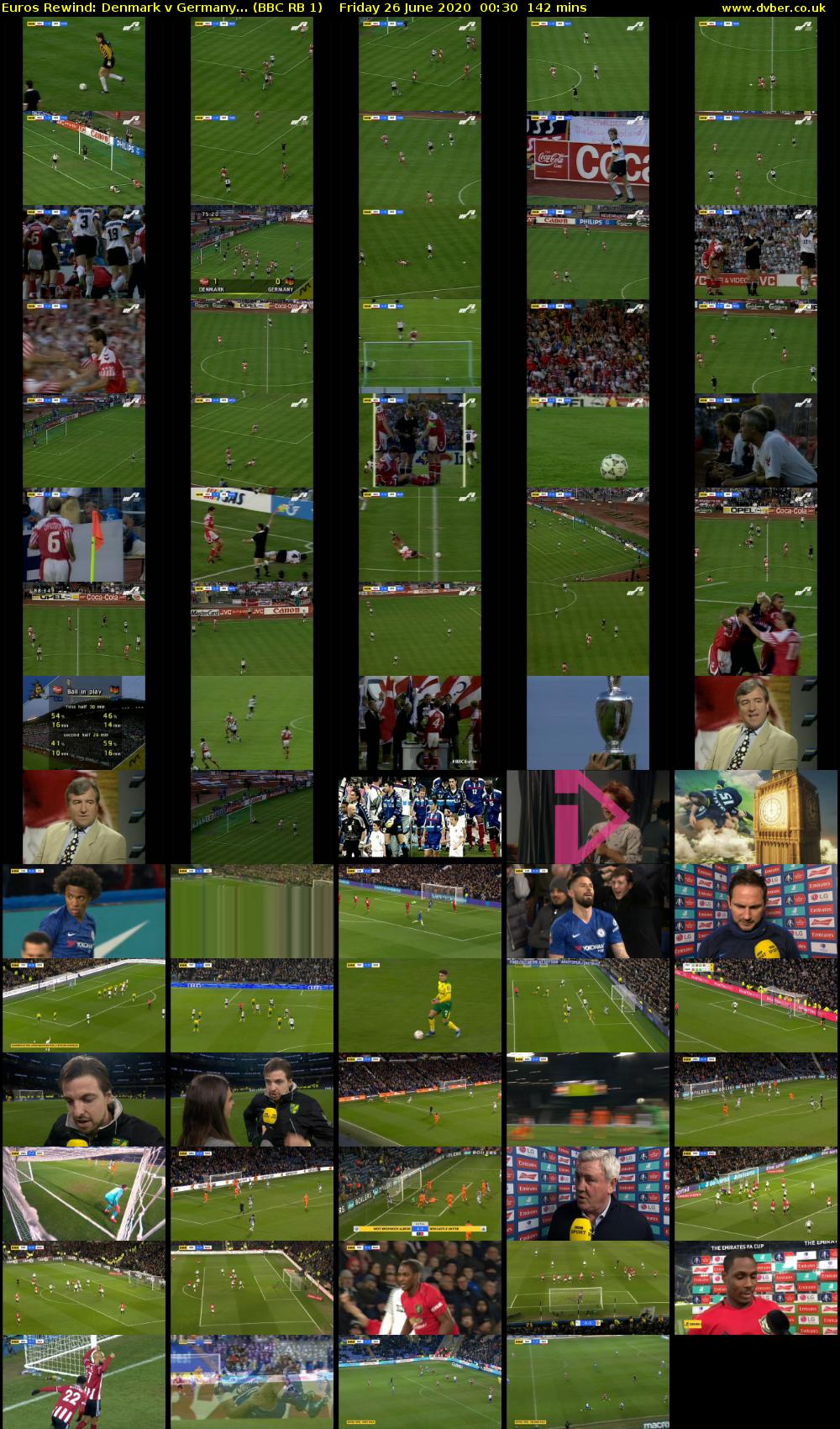 Euros Rewind: Denmark v Germany... (BBC RB 1) Friday 26 June 2020 00:30 - 02:52