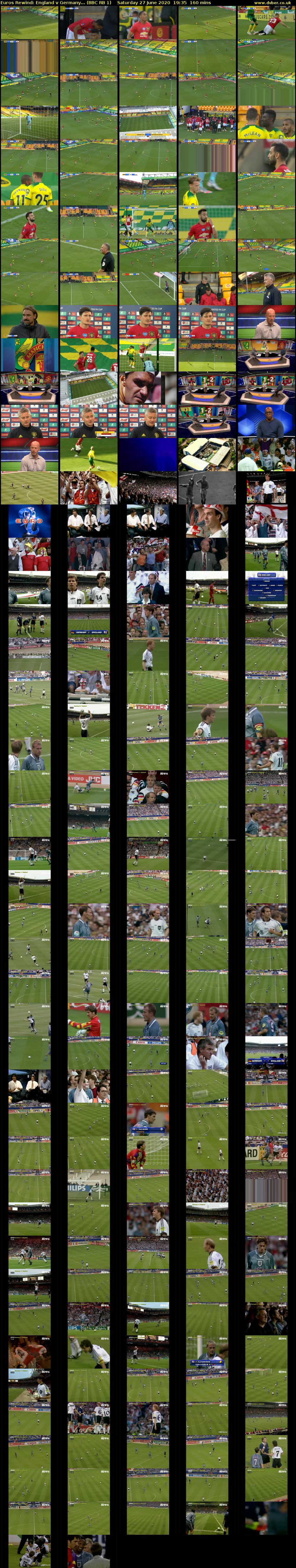 Euros Rewind: England v Germany... (BBC RB 1) Saturday 27 June 2020 19:35 - 22:15