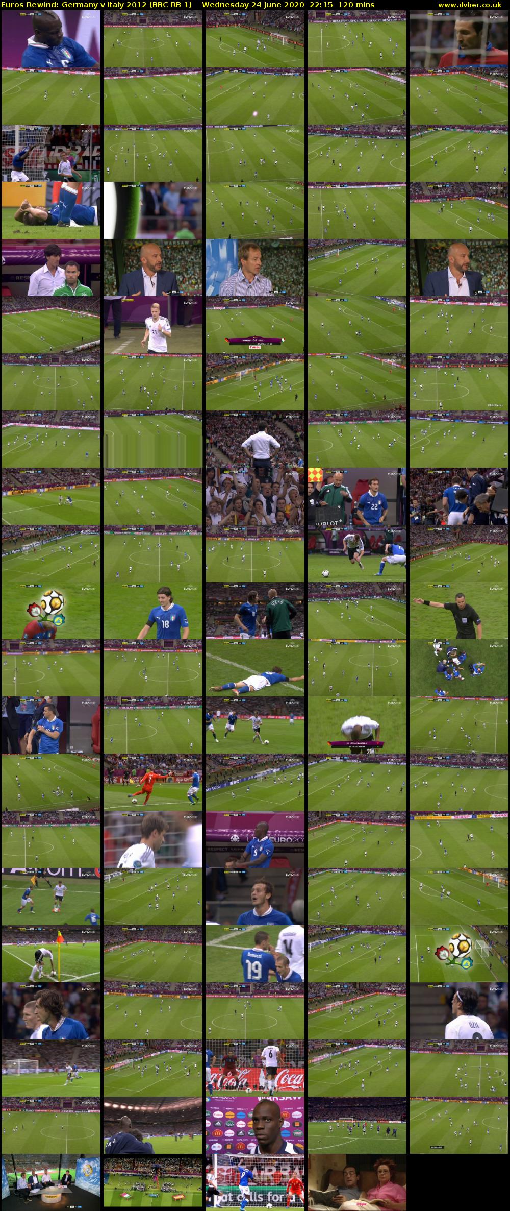 Euros Rewind: Germany v Italy 2012 (BBC RB 1) Wednesday 24 June 2020 22:15 - 00:15