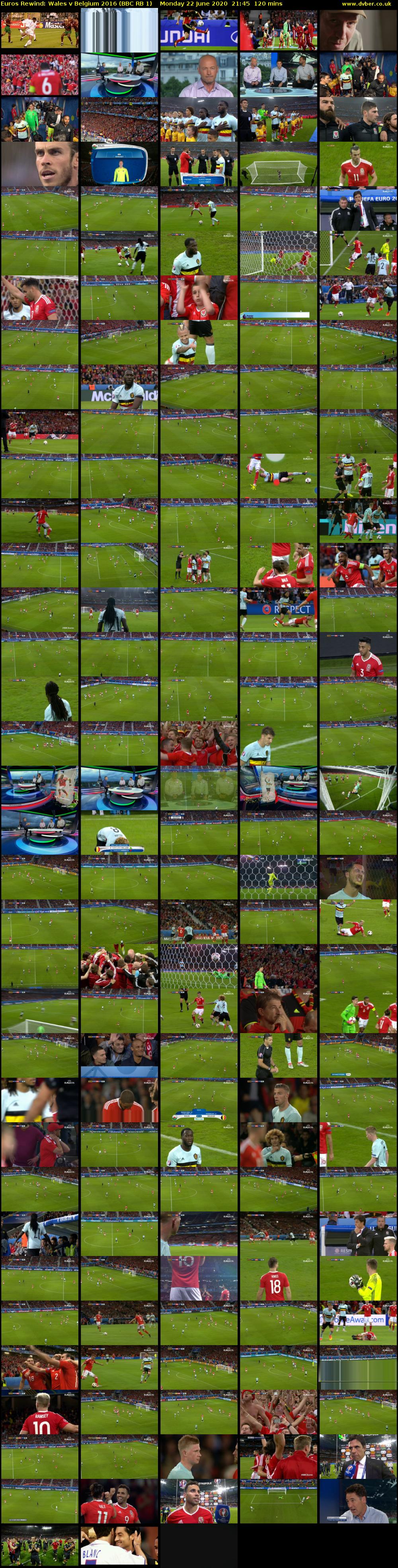 Euros Rewind: Wales v Belgium 2016 (BBC RB 1) Monday 22 June 2020 21:45 - 23:45