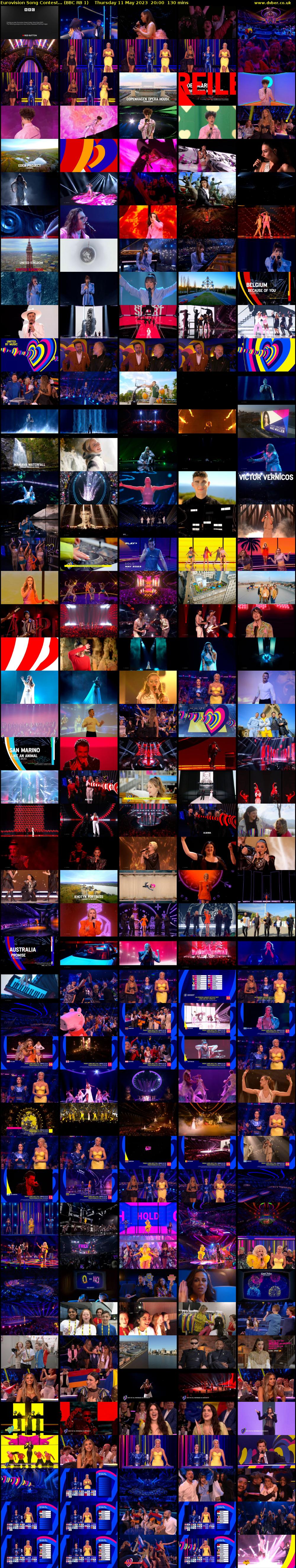 Eurovision Song Contest... (BBC RB 1) Thursday 11 May 2023 20:00 - 22:10