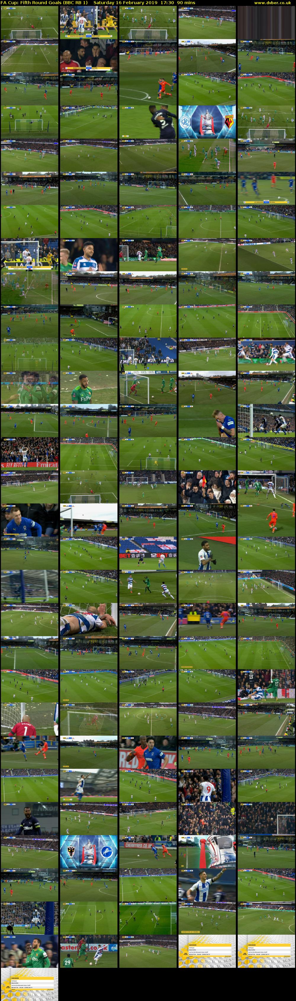 FA Cup: Fifth Round Goals (BBC RB 1) Saturday 16 February 2019 17:30 - 19:00