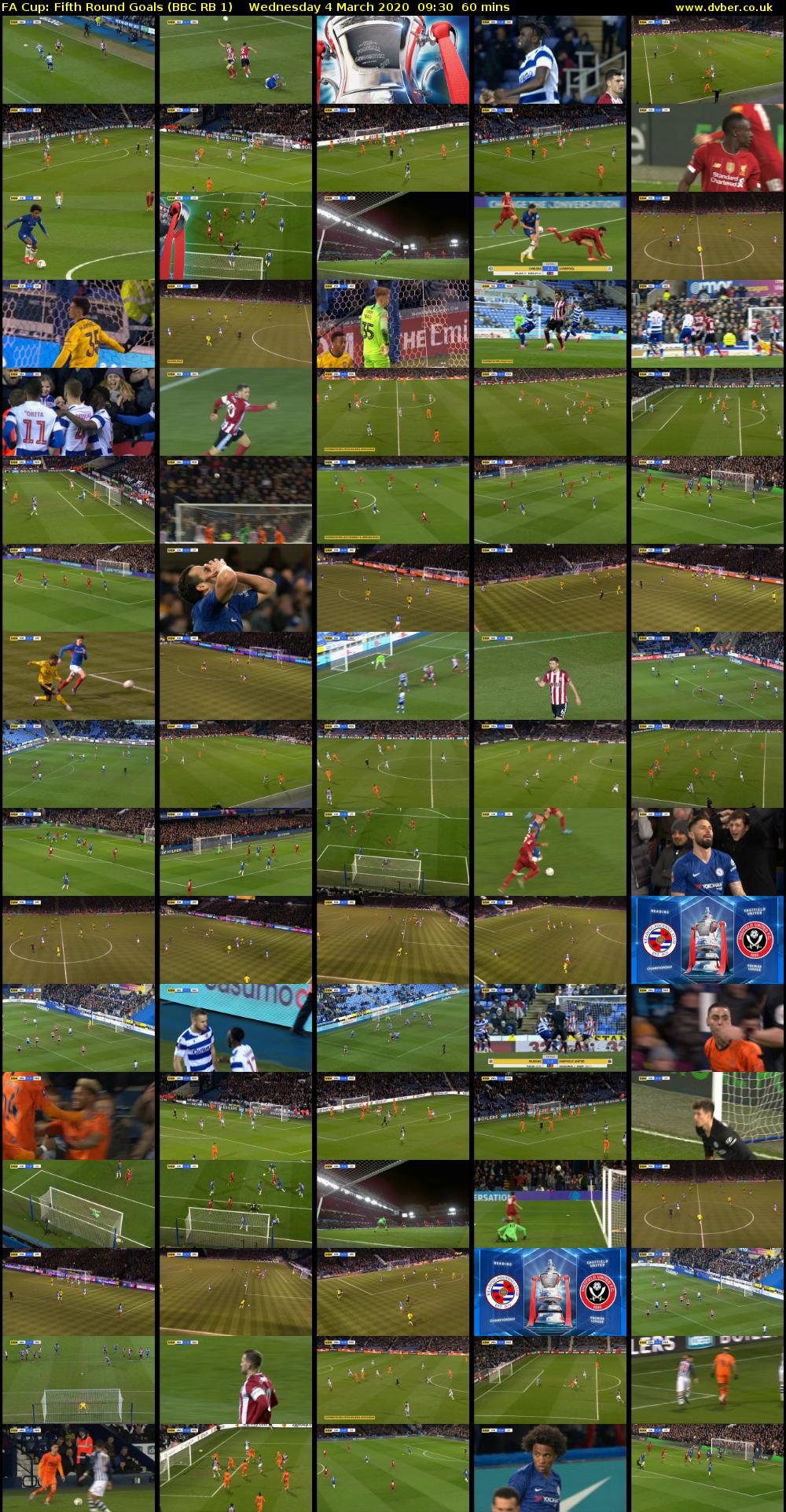 FA Cup: Fifth Round Goals (BBC RB 1) Wednesday 4 March 2020 09:30 - 10:30
