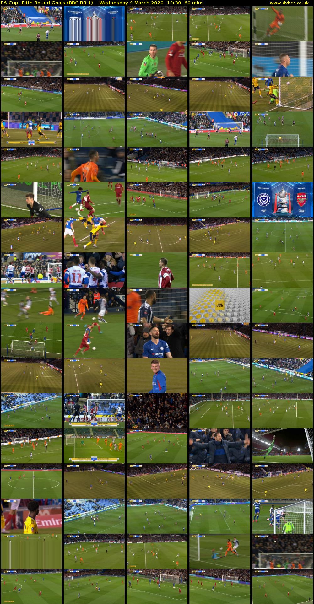 FA Cup: Fifth Round Goals (BBC RB 1) Wednesday 4 March 2020 14:30 - 15:30