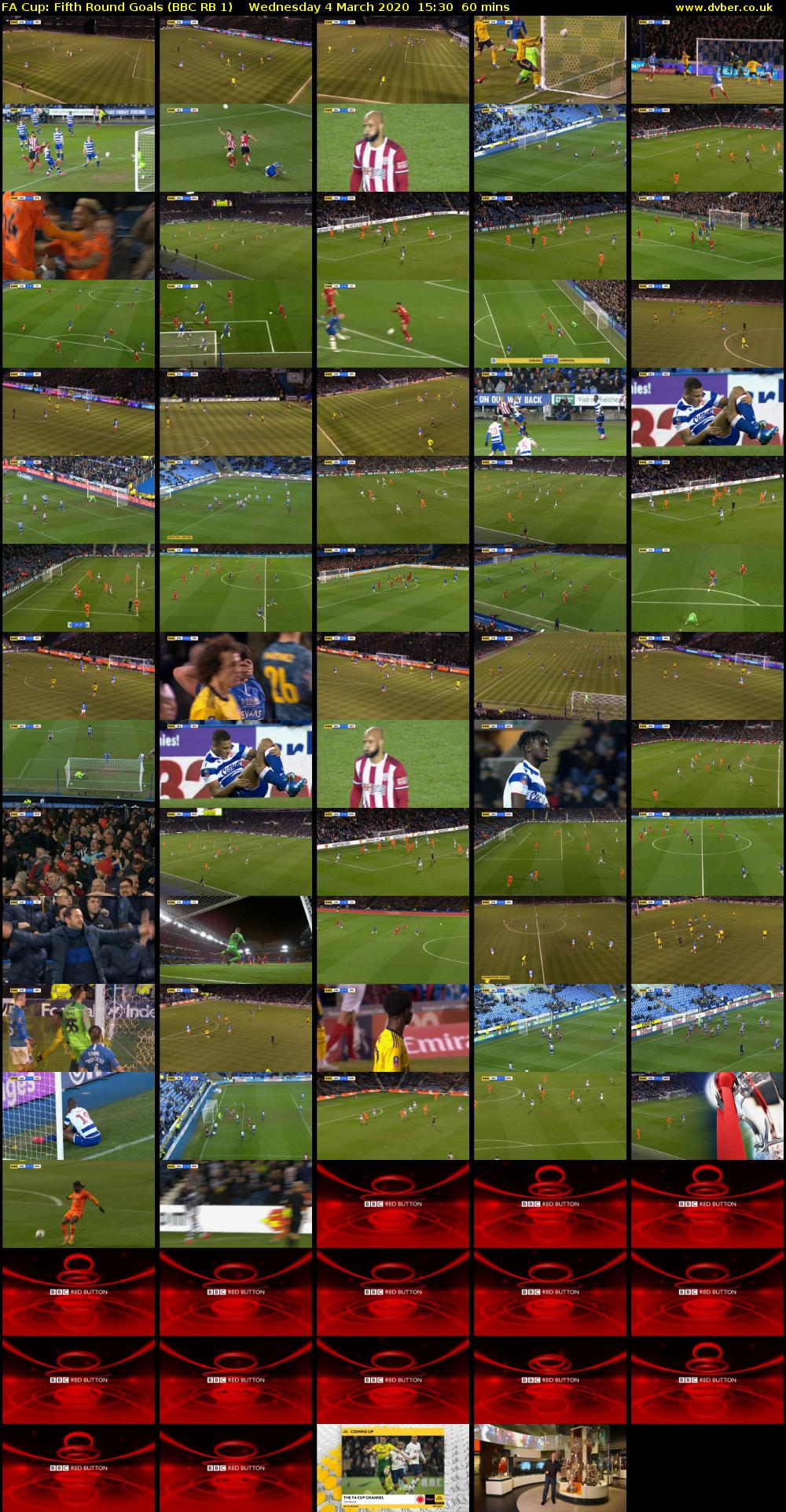 FA Cup: Fifth Round Goals (BBC RB 1) Wednesday 4 March 2020 15:30 - 16:30