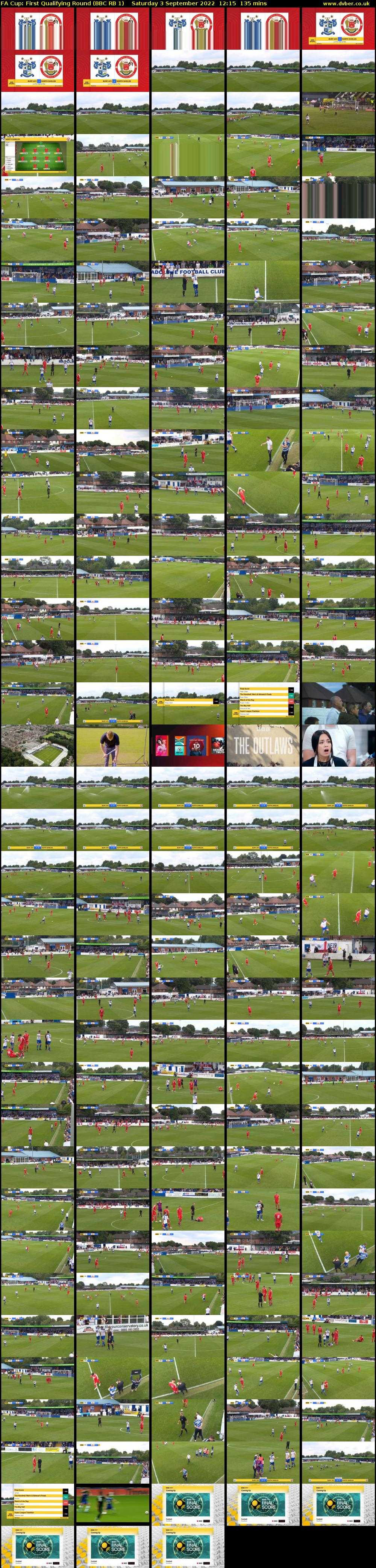 FA Cup: First Qualifying Round (BBC RB 1) Saturday 3 September 2022 12:15 - 14:30