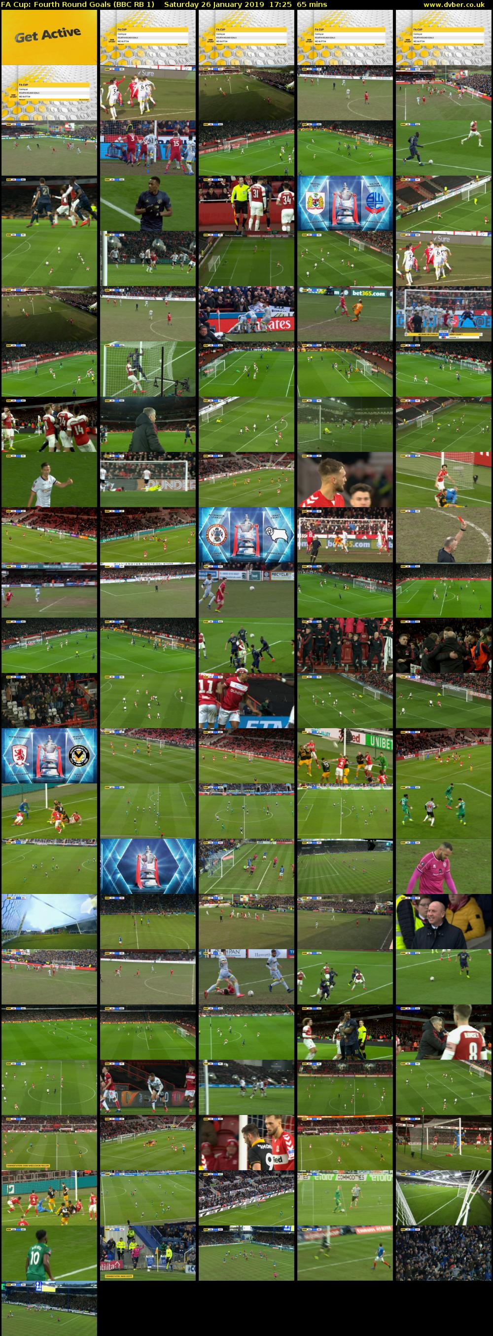 FA Cup: Fourth Round Goals (BBC RB 1) Saturday 26 January 2019 17:25 - 18:30