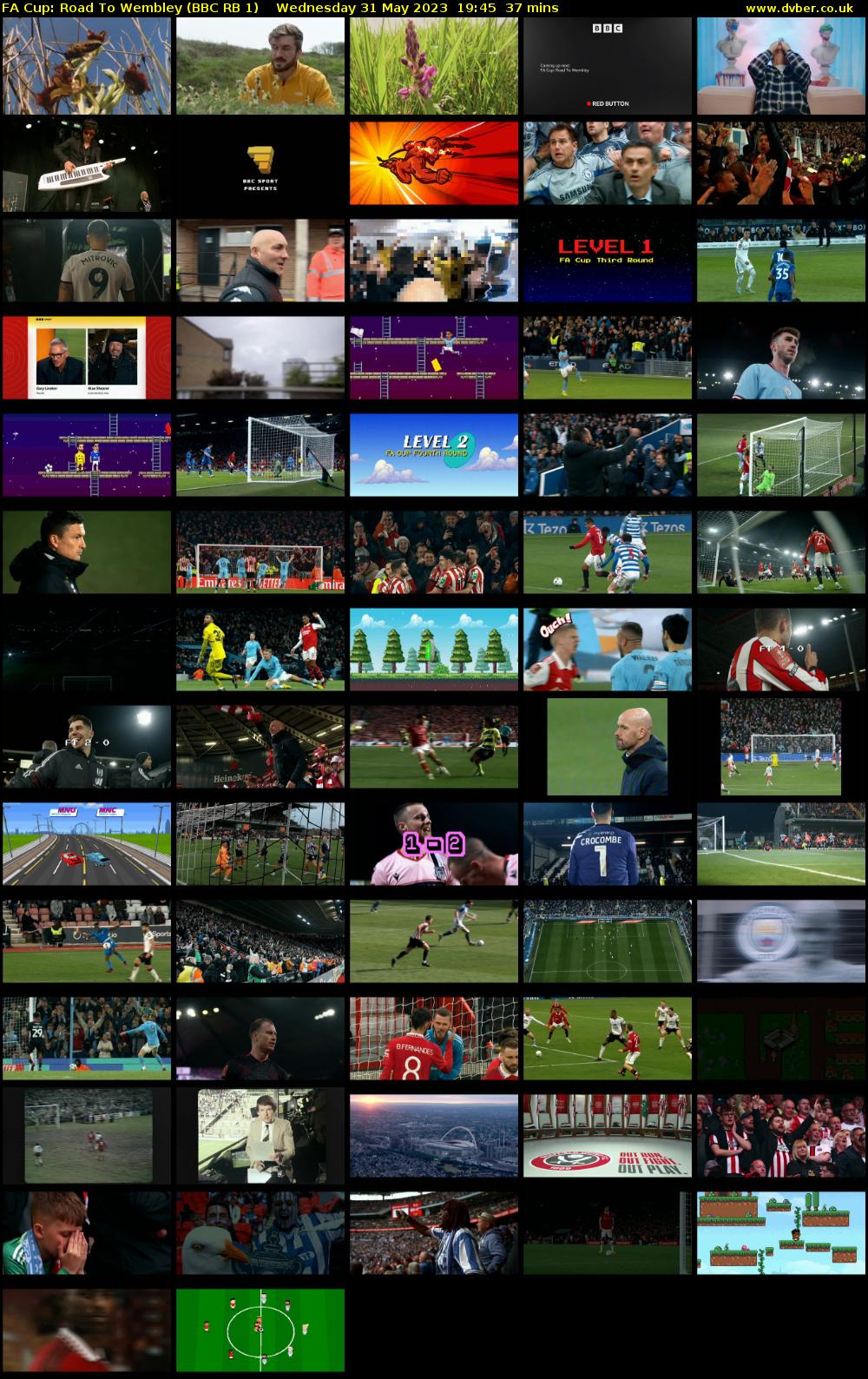 FA Cup: Road to Wembley (BBC RB 1) Wednesday 31 May 2023 19:45 - 20:22