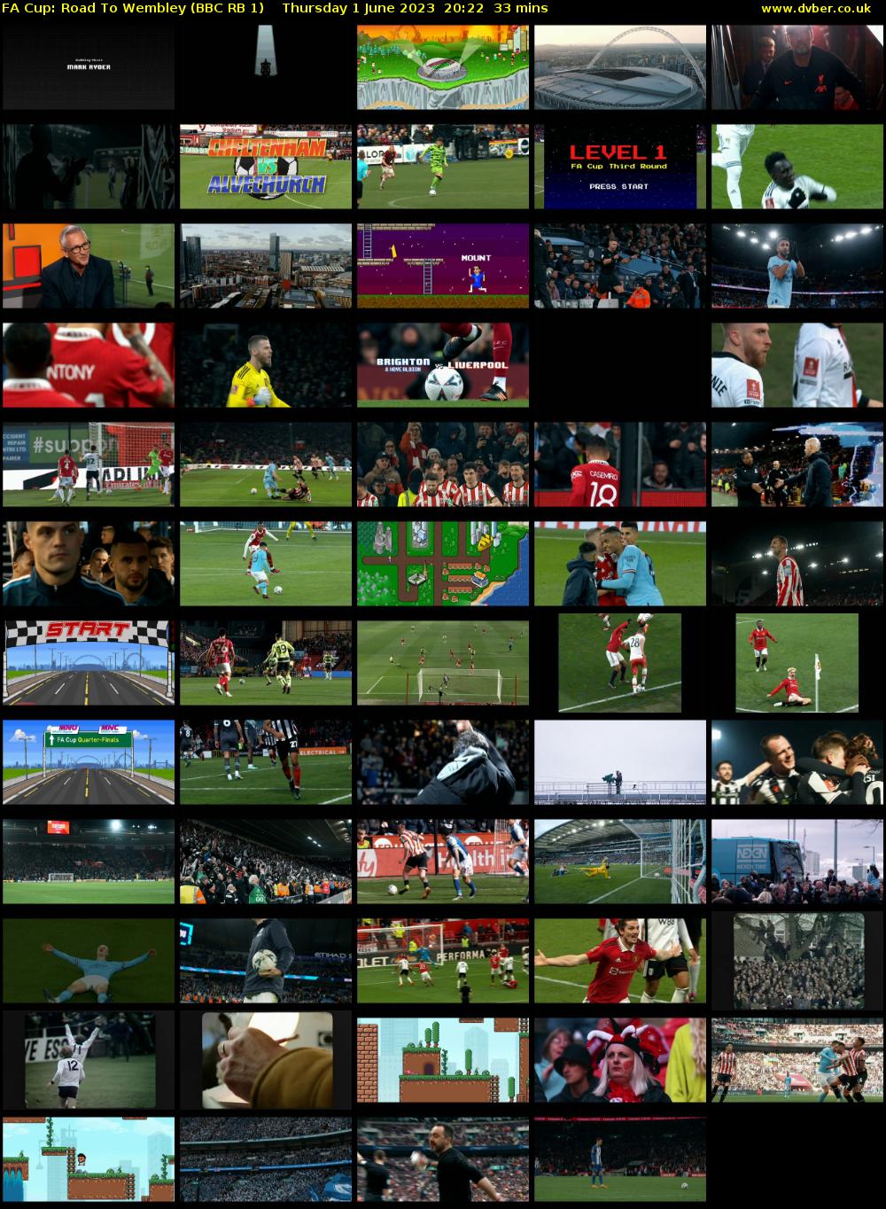 FA Cup: Road to Wembley (BBC RB 1) Thursday 1 June 2023 20:22 - 20:55