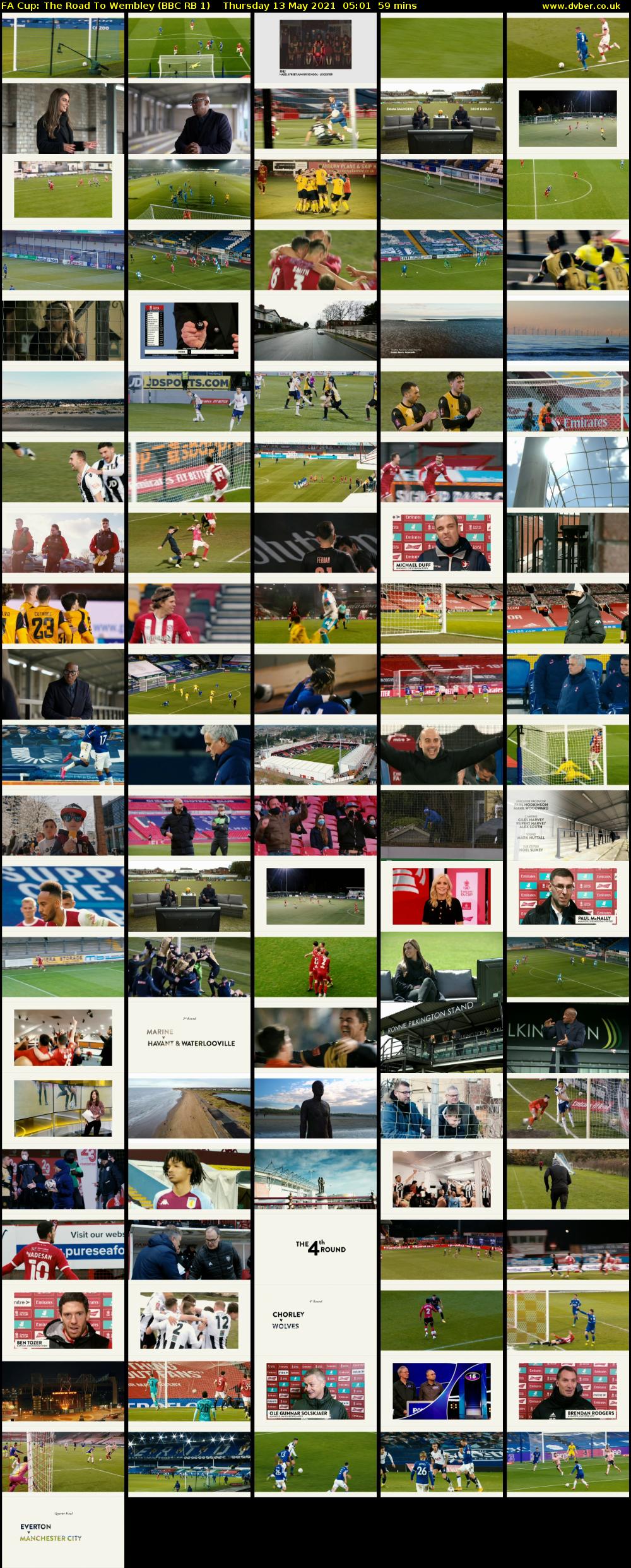 FA Cup: The Road to Wembley (BBC RB 1) Thursday 13 May 2021 05:01 - 06:00
