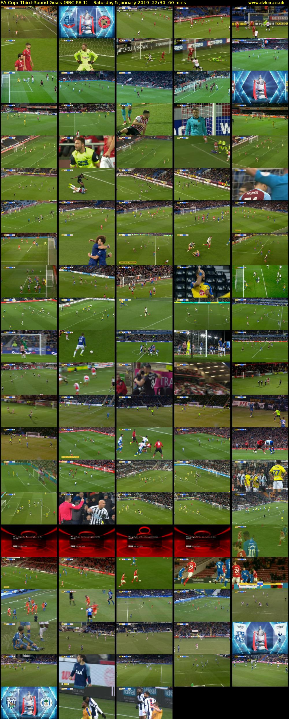 FA Cup: Third-Round Goals (BBC RB 1) Saturday 5 January 2019 22:30 - 23:30