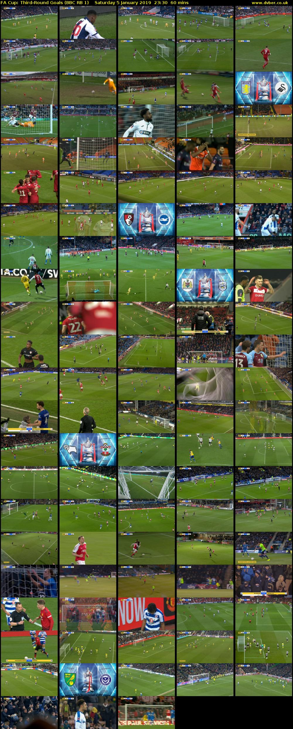 FA Cup: Third-Round Goals (BBC RB 1) Saturday 5 January 2019 23:30 - 00:30