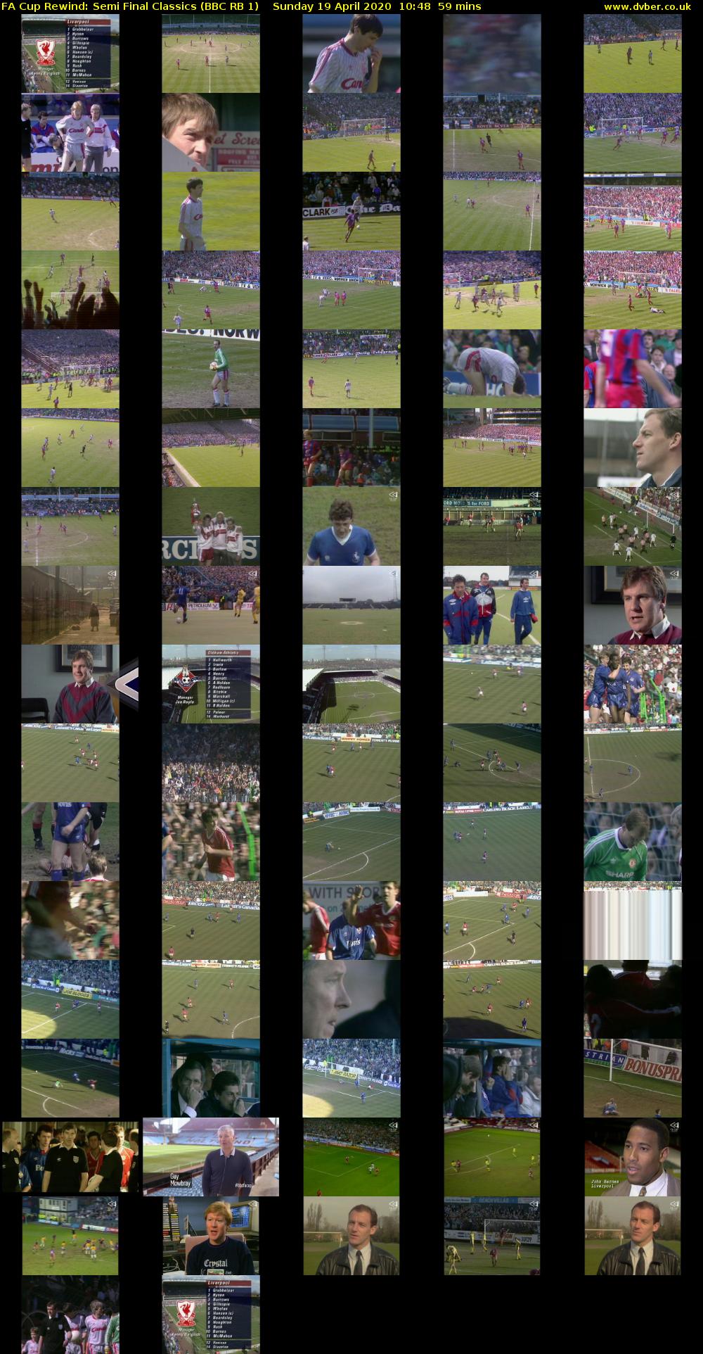 FA Cup Rewind: Semi Final Classics (BBC RB 1) Sunday 19 April 2020 10:48 - 11:47